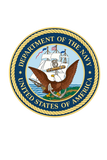 Seal of the Department of the Navy, United States of America on a white background