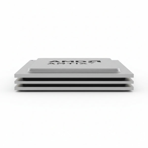 AMD Artix 7 chip on a white background